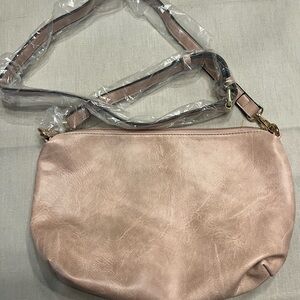 Everyday Blush Crossbody Bag with Adjustable Strap